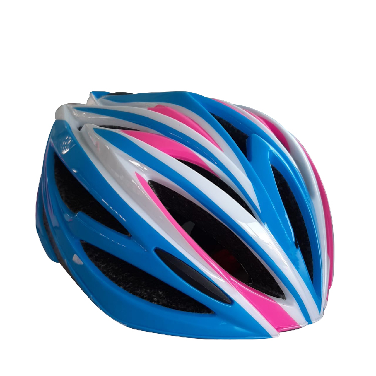 Bicycle Helmet, SK324 Blue-White-Pink